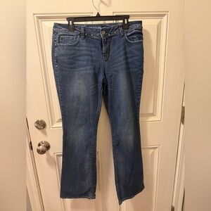 Apt. 9 Dark Blue Denim Bootcut Jeans